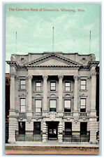 Winnipeg Manitoba Canada Postcard Canadian Bank of Commerce 1910 Antique picture
