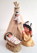 3 piece Sagebrush Kids Nativity Set by Gregory PERILLO Mexico Ceramic 1985 picture