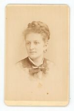 Antique CDV Circa 1870s Gutekunst Beautiful Young Woman in Dress Philadelphia PA picture
