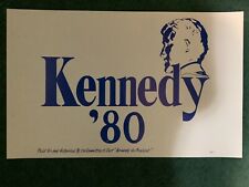 VINTAGE RARE '80 EDWARD KENNEDY CARDBOARD PRESIDENTIAL CAMPAIGN POSTER 24