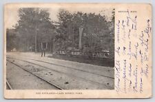 Mendon MA Lake Nipmuc Park Entrance Posted 1906 Undivided Postcard picture