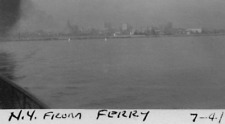 6Y Photograph Artistic POV View New York Skyline From Ferry 1941 picture