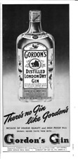 1946 GORDON'S London Dry Gin Bottle Distillery Liquor Vintage Magazine Print Ad picture