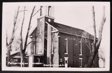 Postcard Illinois Greenfield Presbyterian Church RPPC Vintage picture