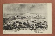 Tsarist Russia postcard 1909s NAPOLEON war. Battle of Borodino. Corpses death. picture