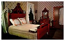 Champoeg OR Oregon Robert Newell House Bed Room Chrome Postcard picture