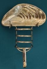 Very Unique Vintage Toast Rack with Mussel Shell Marmalade Dish & Spoon Cradle picture
