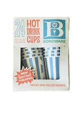 Vintage Bondware Hot Drink Paper Cups Pack of 24 Original Box 9-oz Cups picture