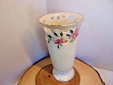 Lenox Barrington Porcelain Footed Pink Flowers Gold Trim picture