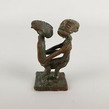 Miniature Bronze-Brass Metal Artist Risque Whimsical Nude Figurine 2.25