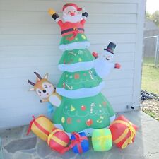 LED Airblown 7Ft Christmas Tree Inflatable Santa Star Presents Snowman Reindeer picture