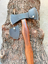 Hand made wood cutting bush crafting forest camping Double faceAxe/ Hatche picture