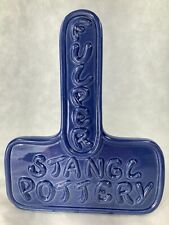 Fulper Stangl Blue Ceramic Dealer Sign 1998 Collectors Club Pottery  w/Brochure picture