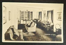 Empress of Asia Postcard Steamship Writing Room RPPC Ocean Liner Black & White picture