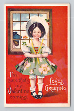 Postcard Ellen Clapsaddle Valentine Reproduction, Vintage Chrome M18 picture
