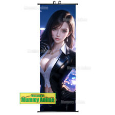 Art Poster Tifa Suit Prints Wall Scroll HD Anime Painting 45x125cm picture