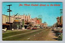 Tijuana-Mexico, The Most Visited Street In The World, Vintage c1971 Postcard picture
