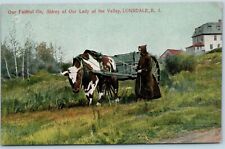 Postcard RI Lonsdale Faithful Ox Abbey Of Our Lady Of The Valley Monk c1908 Q5 picture
