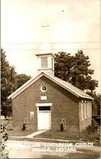 RPPC  Shoals Indiana IN Immaculate Conception Church UNP Postcard T19 picture