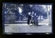 1920s Family Portrait Mother Father Daughter Vintage Photo Negative 3.5 X 5.8 G picture