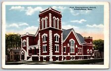 Independence Kansas~First Congregational Church~1920s Postcard picture