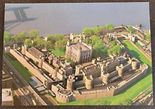 Postcard Her Majesty's Palace Fortress Tower of London Aerial View picture