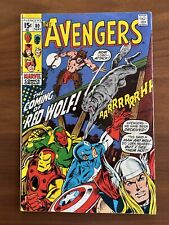 Avengers # 80 - 1st appearance Red Wolf Neal Adams F/F+ picture