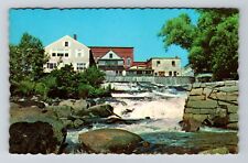 Camden ME-Maine, The Falls, Vintage Postcard picture