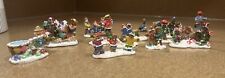 Vintage Gingerbread Christmas Mini Figurines Lot Of  12 Handpainted picture