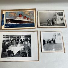 1948 R.M.S. Queen Mary Postcard and Original Photos #F picture