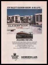 1986 Elkhorn Resort At Sun Valley Idaho Ski Area Horizon Air Airlines Print Ad picture