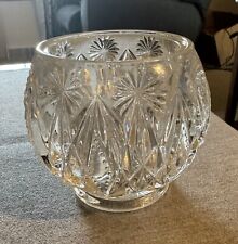 Vintage Avon Crystal Glow Candle Vase Holder picture