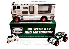 Hess 2018 Toy Truck RV with ATV and Motorbike - Lights, Loading Ramp NEW in BOX picture