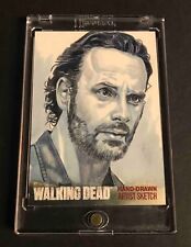 Walking Dead Hand-Drawn Artist Sketch of RICK 1 of 1 picture