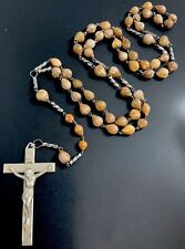 Vintage Catholic Jobs Tears 5 Decade Rosary, Silver Tone Crucifix picture