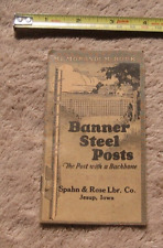 Jesup Iowa IA Pocket Calendar 1928 1929 Spahn Rose Lumber Banner Steel Posts Ad picture