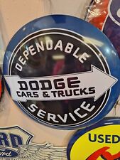 15in Dodge Cars And Trucks Button Sign picture