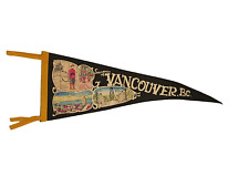 Vancouver BC Canada Vtg Pennant Souvenir Vintage Large 27Inch picture