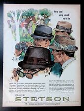 Print Ad 1960's Stetson Cool Smart In Hats Coronado Merion Saratoga Stetsonian picture