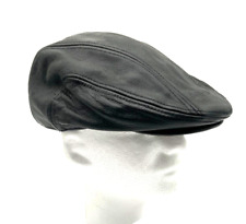 Vintage Genuine Harley Davidson leather Cap/beret Size  L Used picture