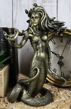 Greek Goddess The Temptation Of Medusa Statue Luring Gorgon's Gaze Figurine picture