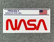 NASA WORM LOGO Sticker Official Authentic Collectible 3.5
