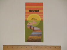 1976 1977 Nevada Highways Travel Road Map - PERFECT - no rips no tears picture