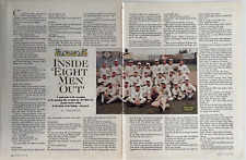 Inside 'Eight Men Out'  Screenplay 1919 White Sox Vintage 1988 Mag Article picture