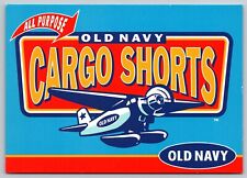 Postcard Old Navy Cargo Shorts Advertising Continental Size A22 picture
