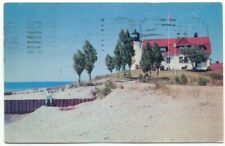 Point Betsy near Frankfort MI Lighthouse c1957 Postcard Michigan picture