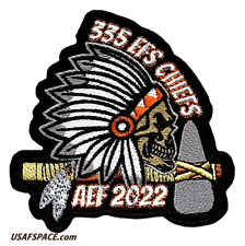 USAF 335th FIGHTER SQ-F-15E-AEF 2022-Seymour Johnson AFB, NC- ORIGINAL VEL PATCH picture