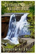 Cuyahoga Valley National Park Ohio Brandywine Falls Lantern Press postcard picture