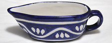 Vintage Mexico Mexican Pottery Handmade Handpainted Gravy Boat picture