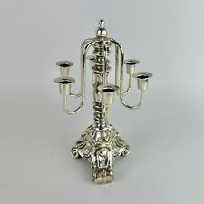 Vintage Rubel Style Gold Tone Candelabra Hollywood Regency Six Candles 9.5” picture
